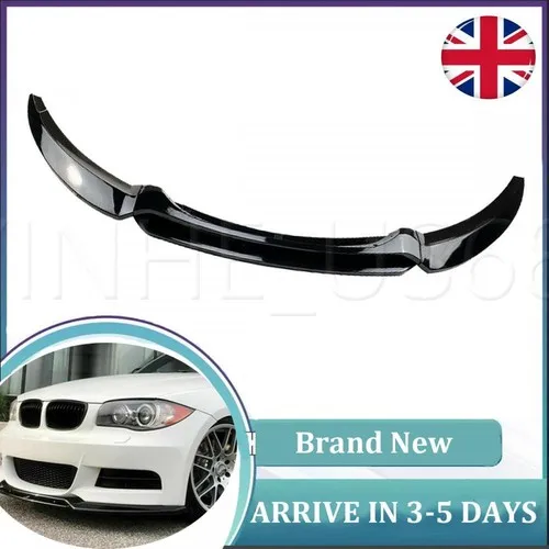 Gloss Black Car Front Bumper Lip Splitter Body Kit For BMW 1 Series E82 E88 2008-2013 Splitter Bumper Canard Lip