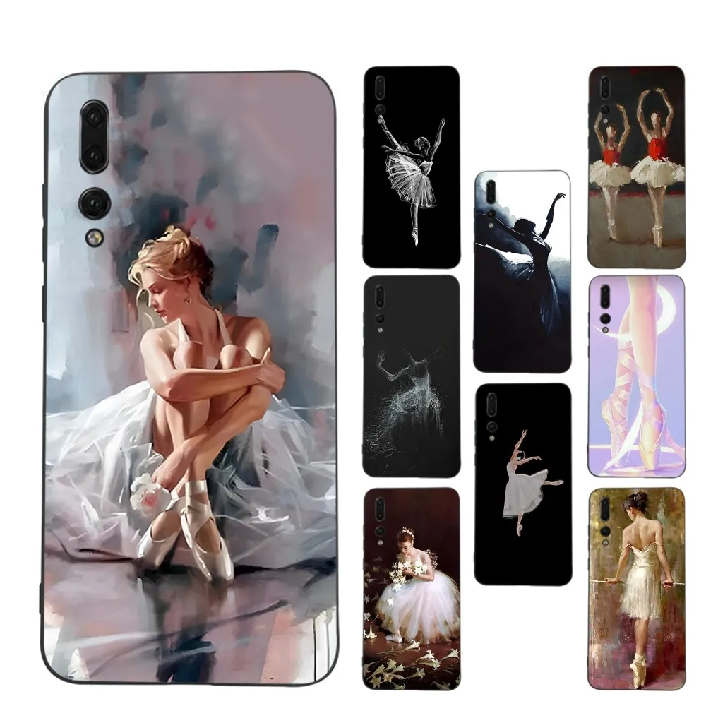 Ballerina in skirt Coque Shell Phone Case For Huawei P 8 9 10 20 30 40 50 Pro Lite Psmart Honor 10 lite 70 Mate 20lite
