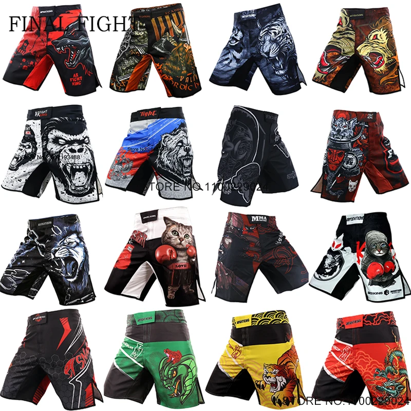 

MMA Shorts Men Women Child Boxing Shorts Tiger Muay Thai Shorts Martial Arts Sparring Grappling Kickboxing Grappling Fight Pants