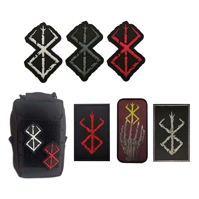 Ulfhednar Berserker Tab – Patch Tattica Con Gancio, Morale Patch Vichingo Islandese Per Militari, Airsoft, Collezionisti (7 Cm) - 3