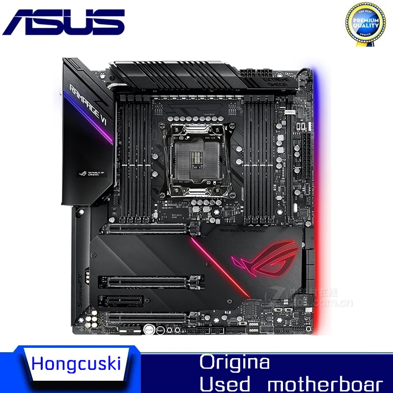 

Used For Asus RAMPAGE VI EXTREME OMEGA Original Desktop Intel X299 DDR4 Motherboard LGA LGA 2066 USB3.0 M.2 SATA3