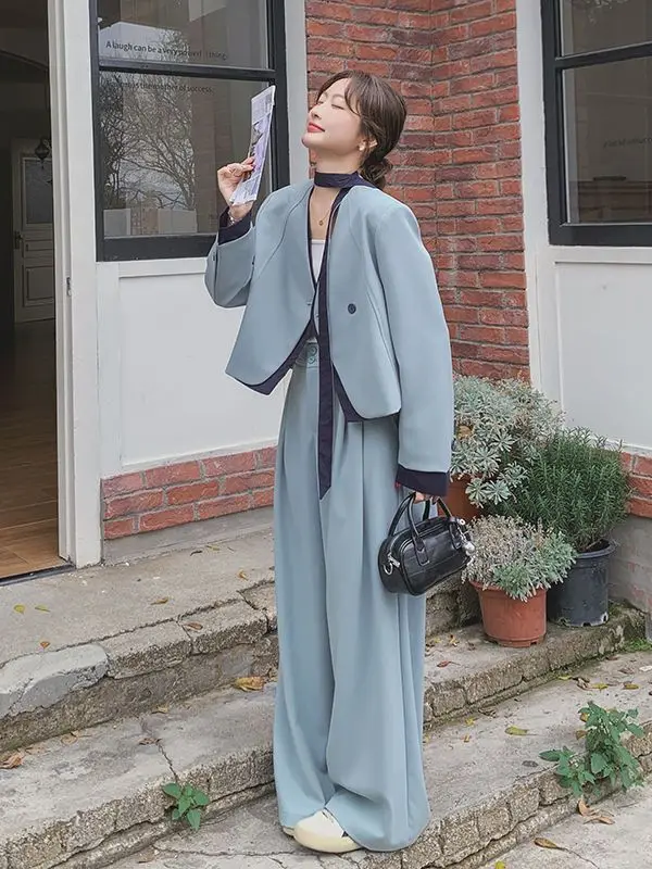 Two-piece Suit for Women's Spring and Autumn 2025 Korean Casual Suit - 2