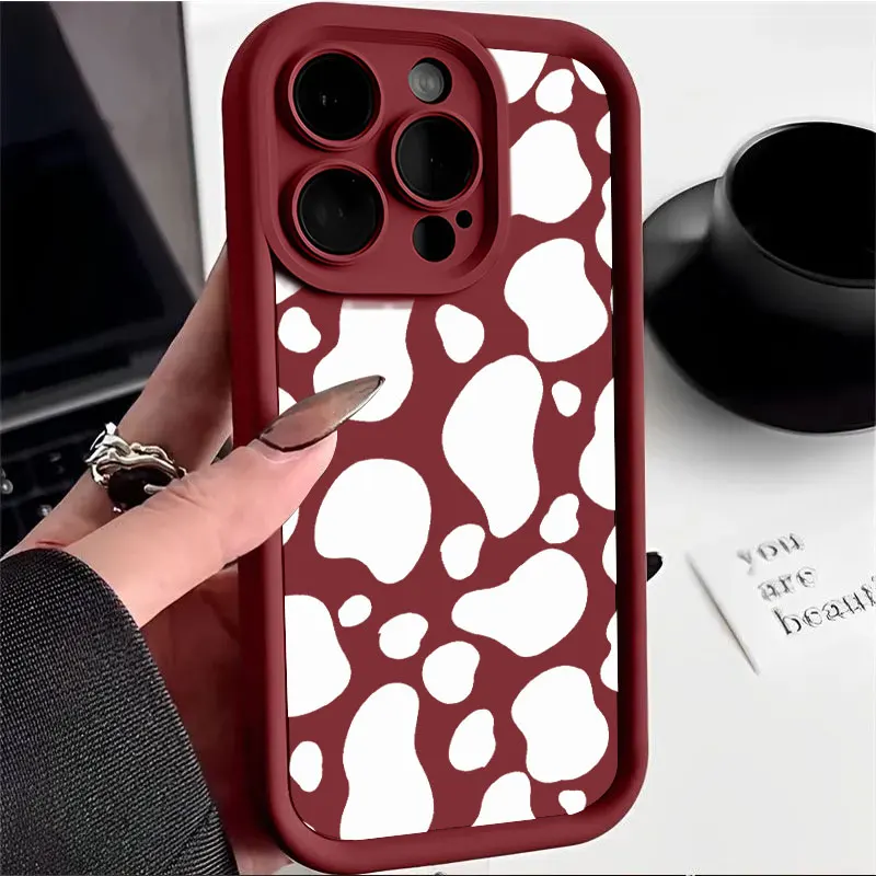 Leopard Print Silicone Phone Case - Stylish and Protective Soft Cover