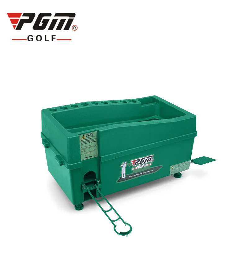 PGM Semi-automatic Golf Ball Machine Automatic Golf Ball Dispenser with Golf Clubs Holder ABS Material JQ012