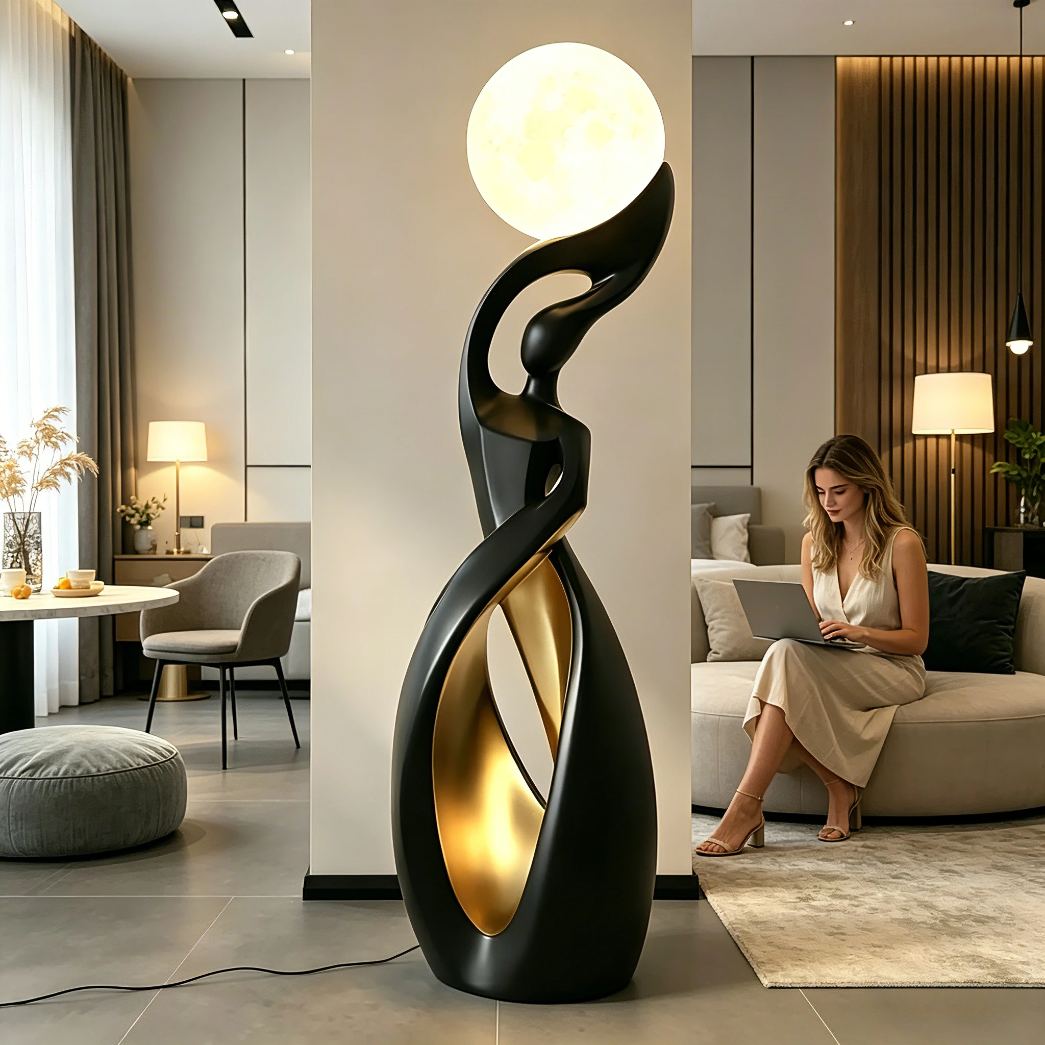 Artistic Lady Floor Lamp 4