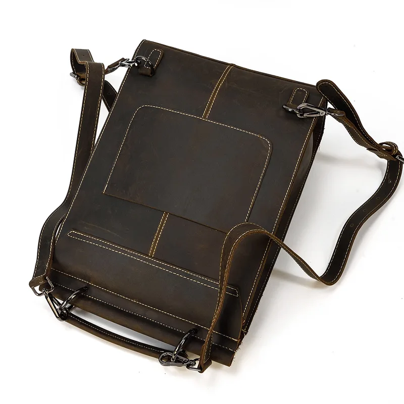 Vintage Crazy Horse Leather Men Women Backpack Genuine Leather Backpacks Man A4 School Bags Rucksack Laptop Daypack Shoulder Bag - S61d47dae566843ec9035cb85f3b08d38M 