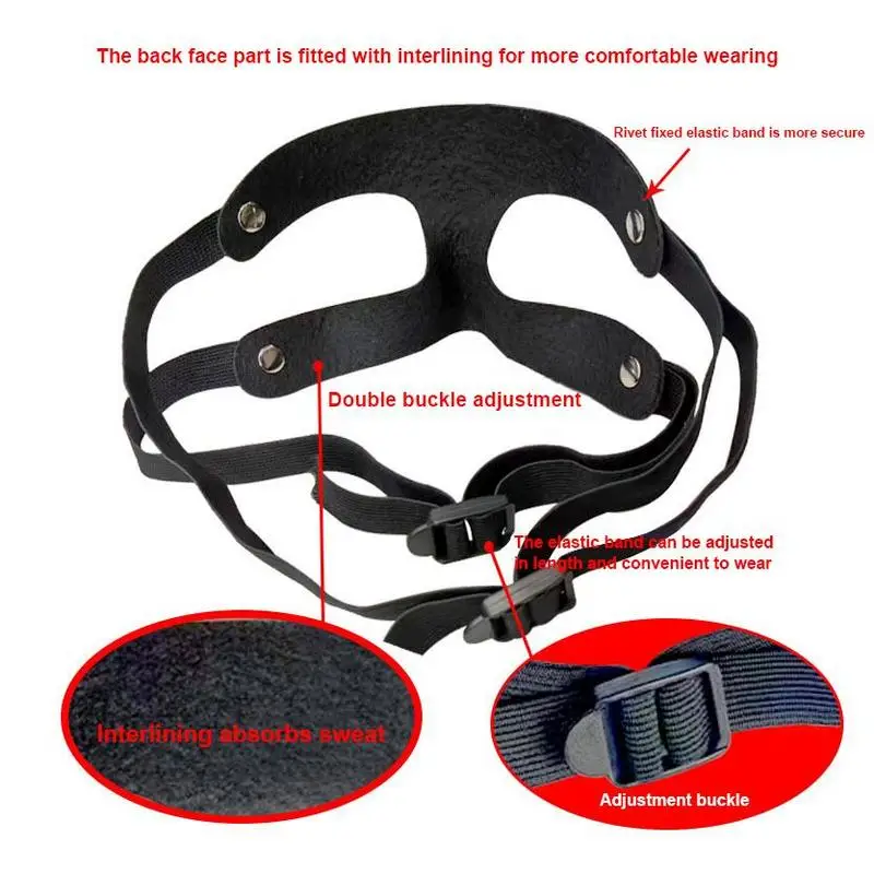 Football Mask Basketball Face Protection Sports Mask Protective Athletic Facial Cover Adjustable Basketball Softball Nose Guard