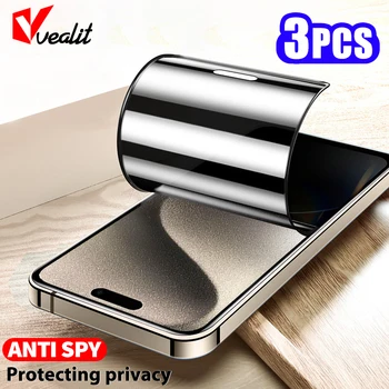 1-3Pcs proteggi schermo Privacy per IPhone 15 Pro Max 14 Plus 13 12 pellicola morbida in ceramica Anti-spia per IPhone 15 14 13 12 Pro Max