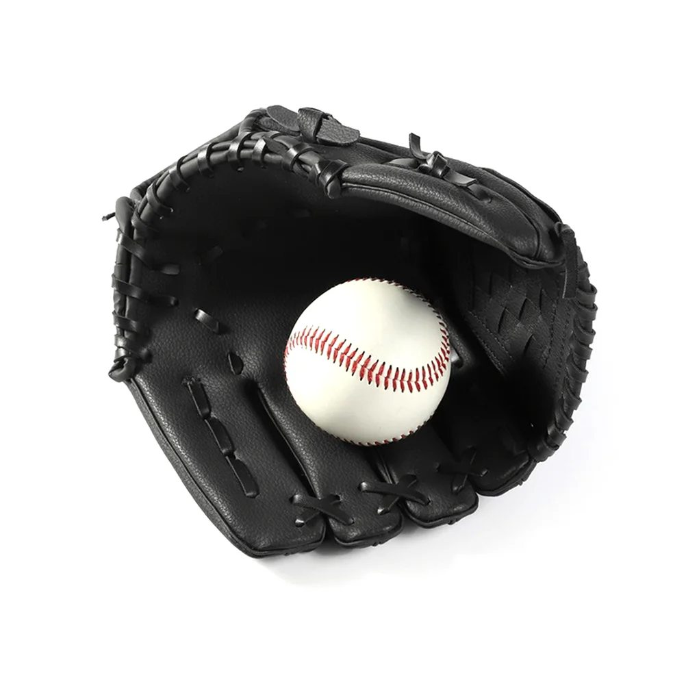 105-inch Softball Thicken Baseball Hand Glove for Outdoor Team Sports (Black S) Softball glove Baseball glove