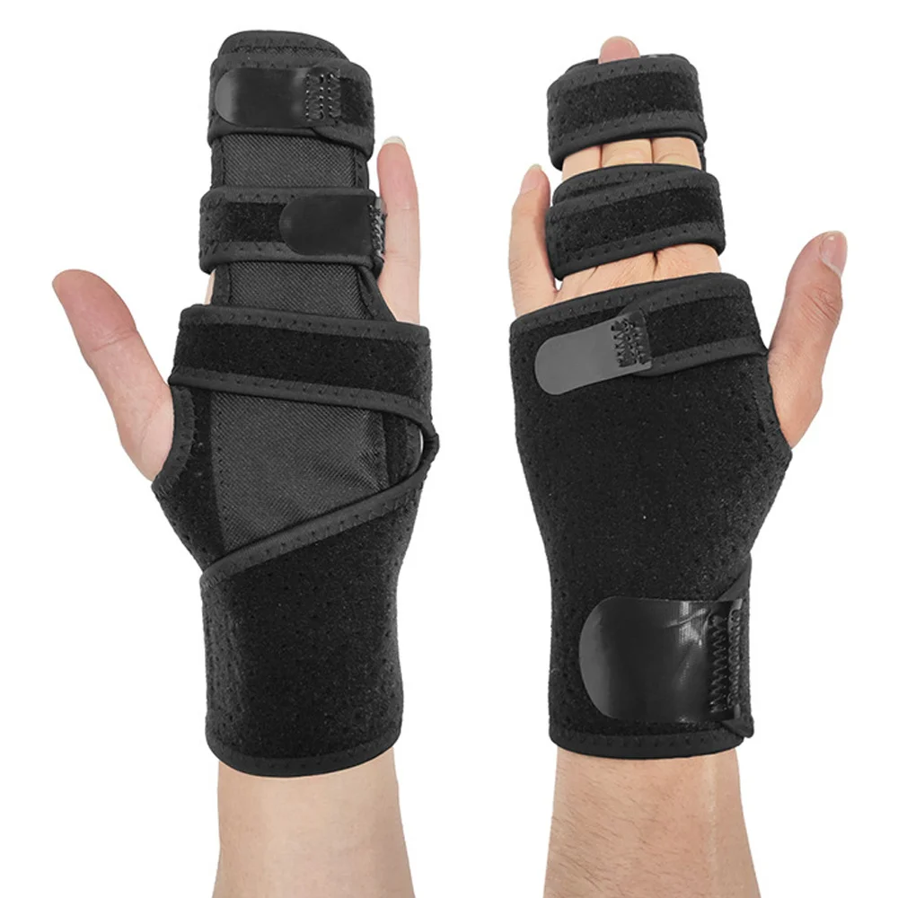 

Breathable Mallet Finger Splint for 2/3 Finger Brace Aluminum Finger Support Stabilizer for Broken Fingers Arthritis Tendonitis