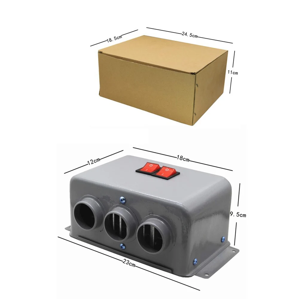 Riscaldatore per auto da 12 V,3 fori 600W-800W invernali,riscaldamento  rapido, per rimuovere il gelo a basso rumore stufa per auto auto  accendisigari riscaldatore sbrinatore sbrinatore : : Auto e Moto