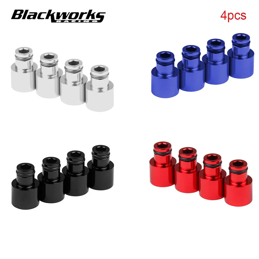 4Pcs Durable Fuel Injector Adapters Top Cap Extenders Sealing Car Auto ...