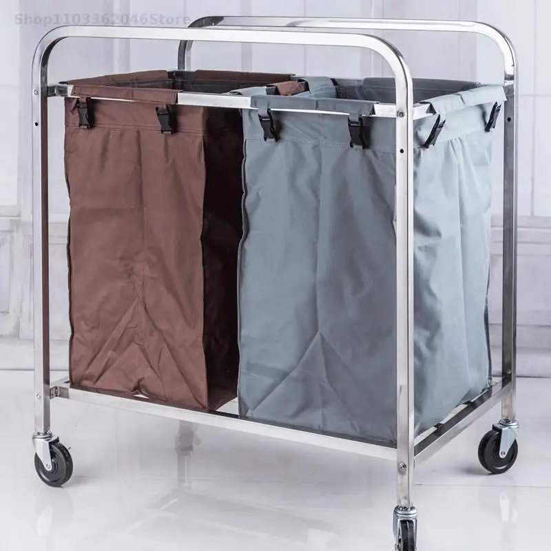 Hotel Hotel Rooms Stainless Steel Room Cloth Straw Car Cleaning Car Cleaning Cloth Bag Passenger Service Trolley