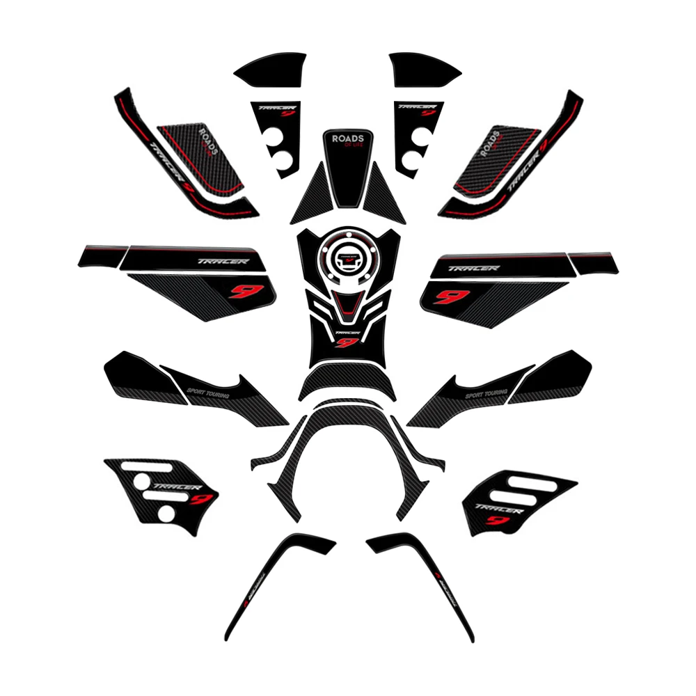 Yamaha Tracer 9 Tracer 9GT TRACER 9 TRACER9 2022 2023- ׼ 3D   ƼĿ Į 3D ƼĿ