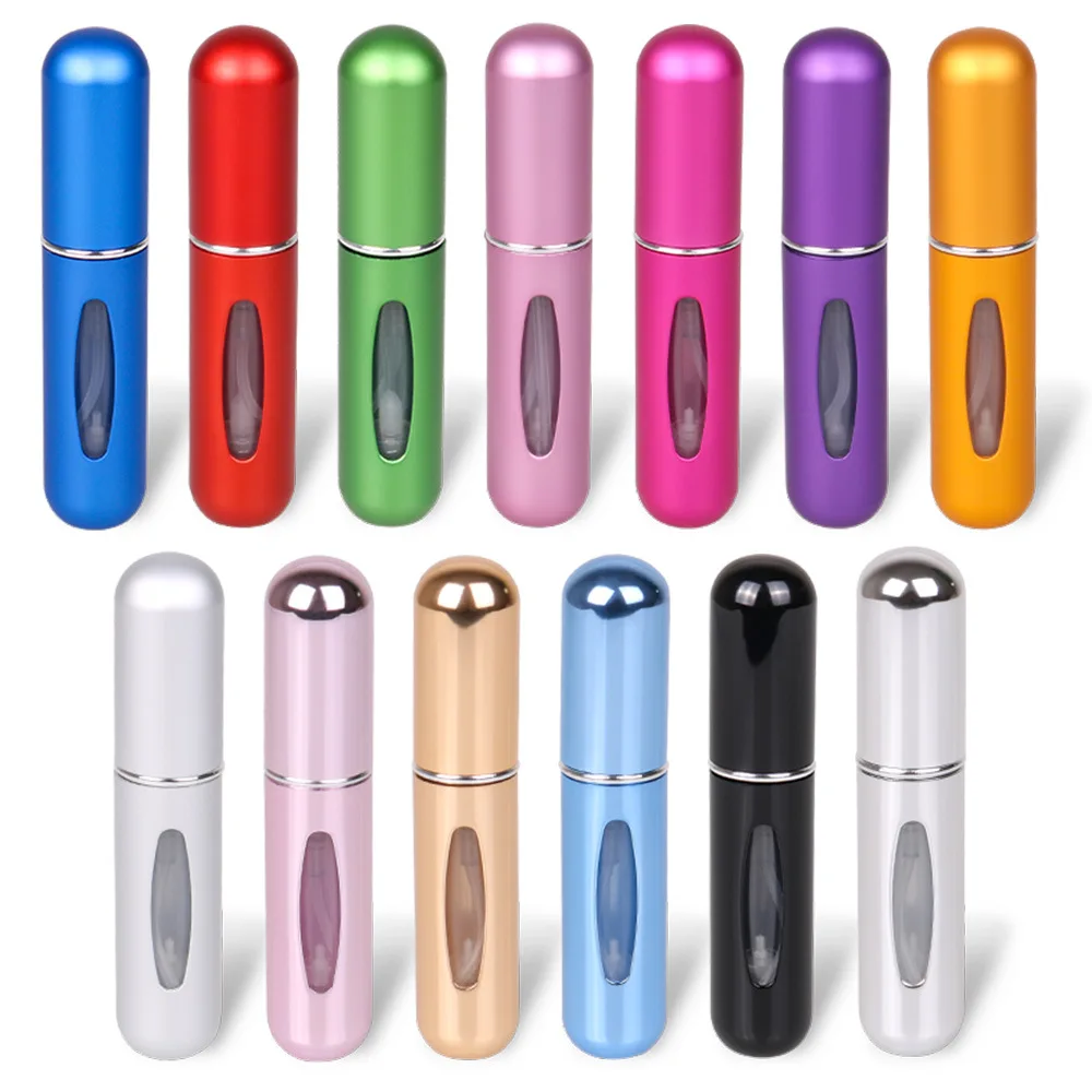 Perfume Refill Bottle 5ml 8ml Mini Portable Refillable Aluminum Atomizer Container Cosmetic Tool