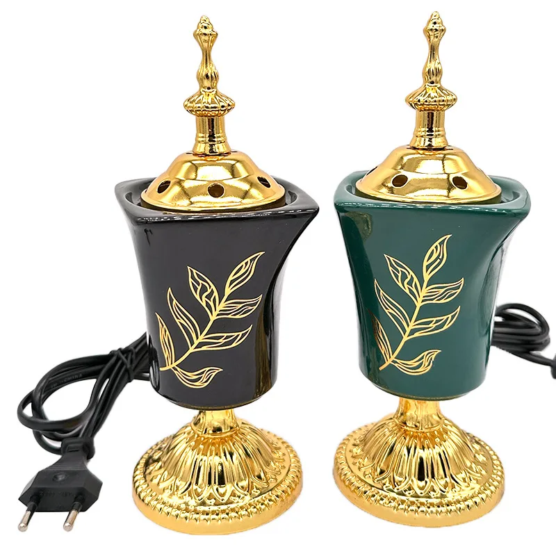 

Small Ceramics Sandalwood Burner Indoor Decorations Arab Incense Stand Luxury Incinerators Burners Home Arabic Incense Burner