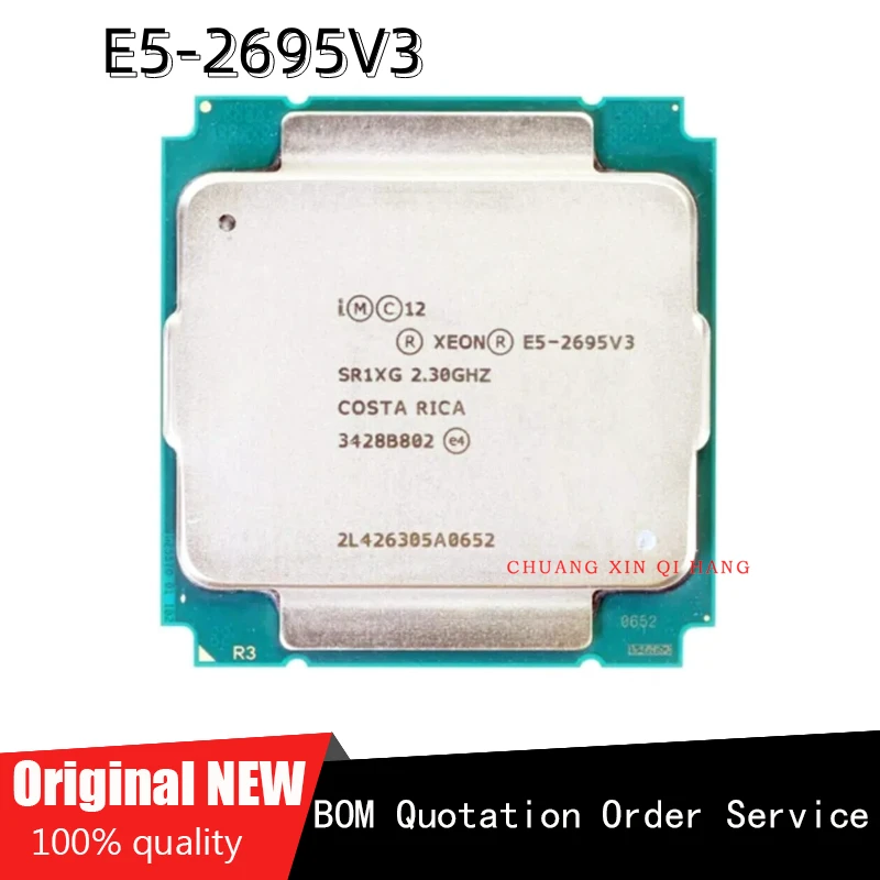 Используется для Φ E5 2695V3 E5 2695 V3 SR1XG 2,3 GHZ 35M 14CORES E5-2695V3 120W процессор