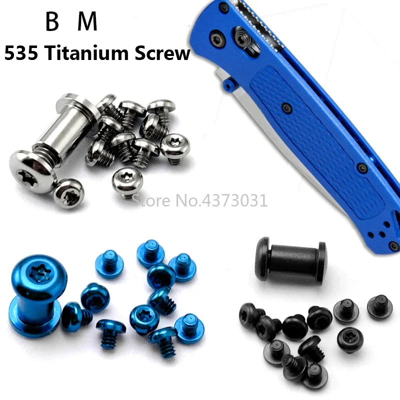 1 Set Lega Di Titanio Chiodo Per Il Coltello A Farfalla 535 Vite A Vite Maniglia Della Lama Di Edc 535 Viti