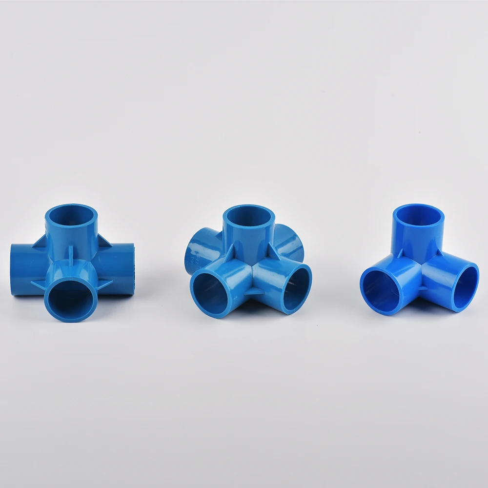 Water Pipe Fitting Pipe Connector Water Pipe Connector Irrigation Pipe Fitting Plastic Pipe Connector Plastic Pipe Fitting Inside Diameter 20/25/32mm 3-way/4-way/5-way Three-Dimensional PVC Connector Water Supply Pipe Fittings Equal Connectors Plastic