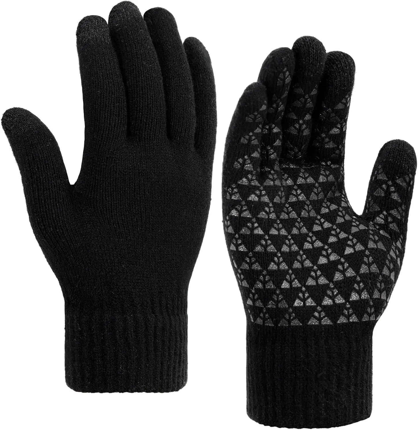 1 Paio Guanti Spessi E Caldi Per L'inverno Da Donna, Con Tre Linee Di Riflessi, Funzionalà Touch Screen, Antivento, Impermeabili, Ideali Per Equazione, Attivà All'aperto, Viaggi E Sport | SHEIN ALIA