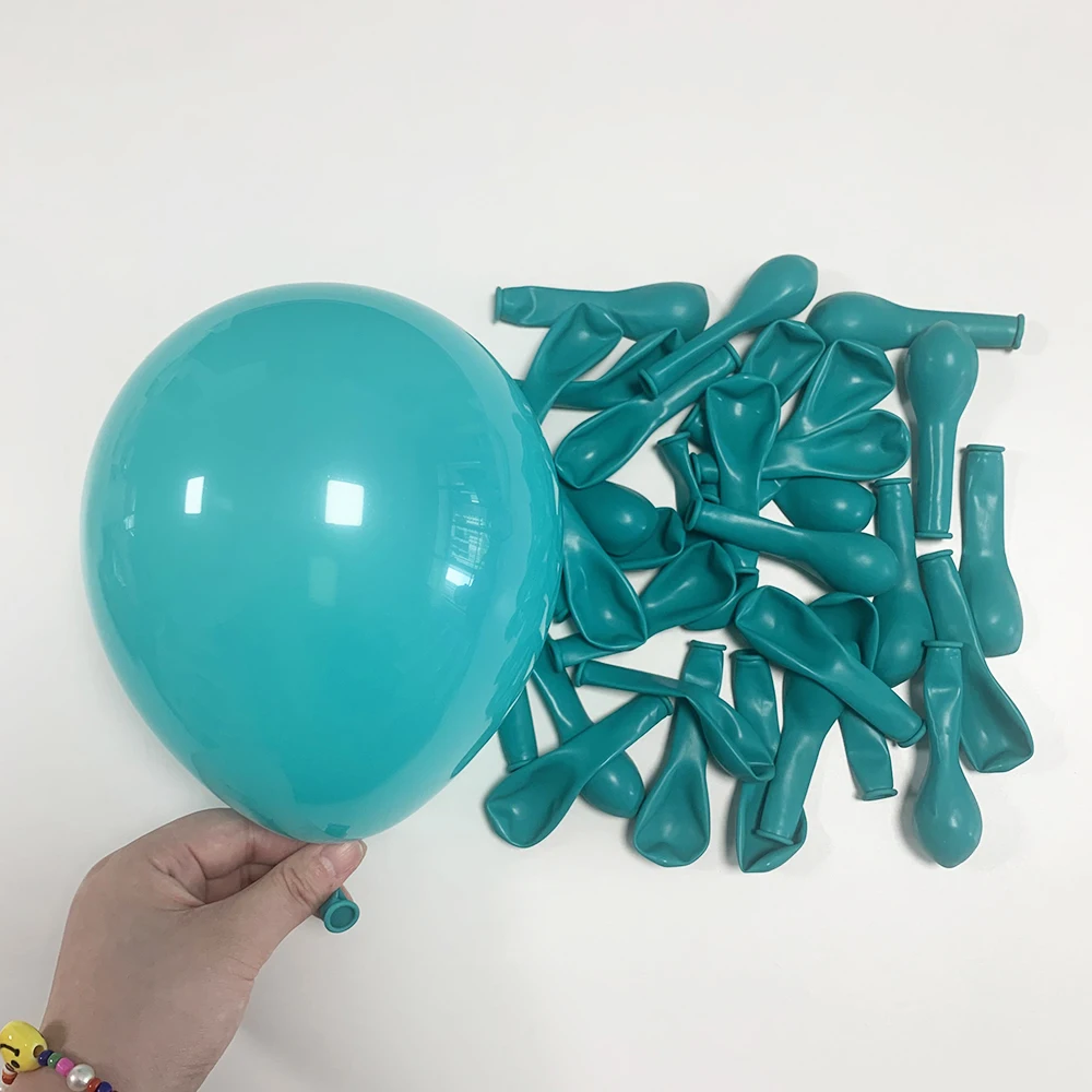 1 Set Teal Balloons Garland Arch Kit Turquoise Ballon Festival Party Happy Birthday Baby Shower Wedding Air Globos Decorations images - 6