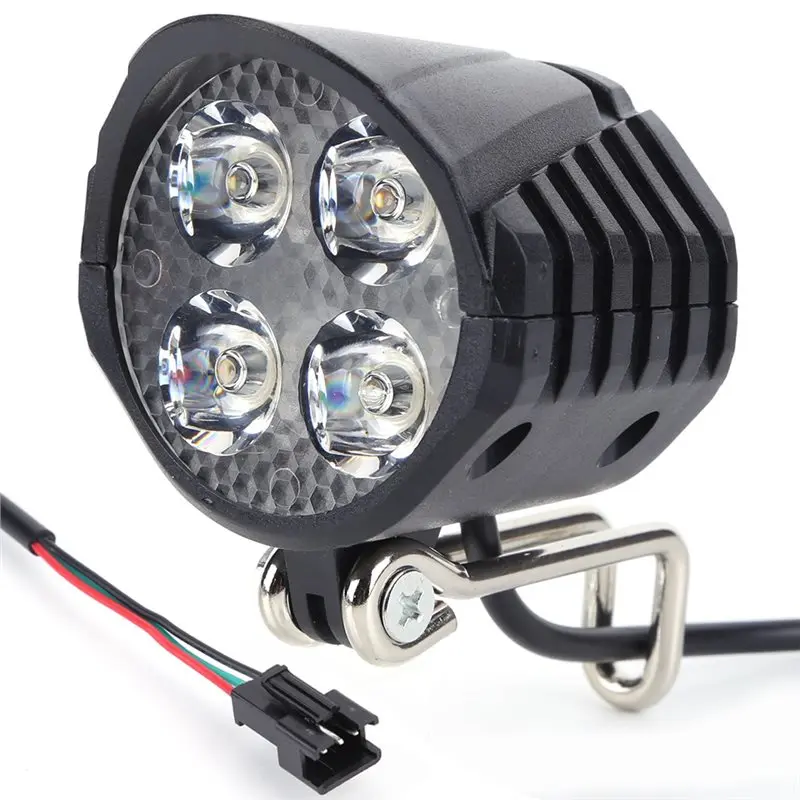 A34R 고출력 18W LED 전기 자전거 라이트 (경적 포함), 방수 IPX5 등급 (전기 자전거용)