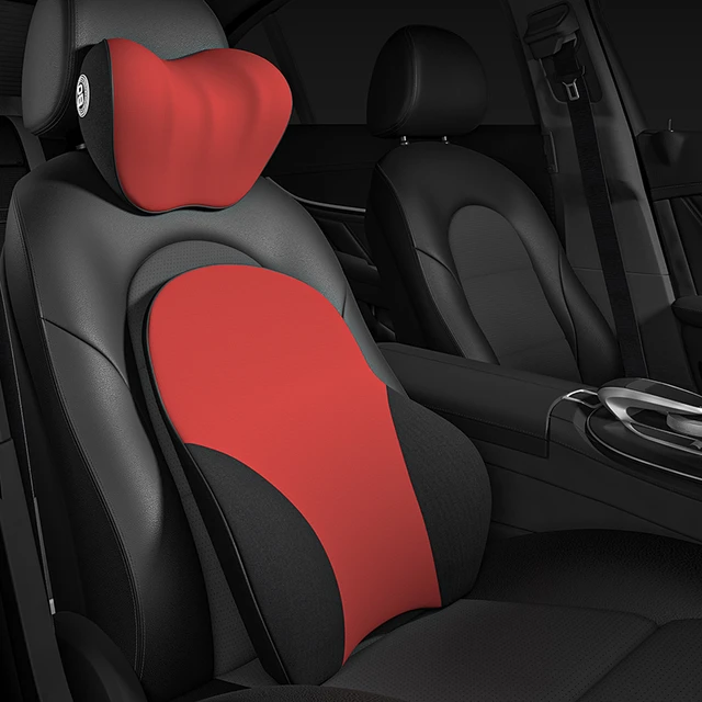 Car Memory Foam HeadrestCar Seat Lumbar Cushion Neck Pillow Car Accessories  Interior Supplies Lumbar Support Car Seat Pillow - AliExpress