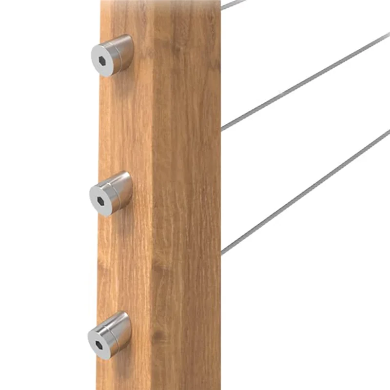 N11R 40팩 3/8인치 스테인리스 스틸 케이블 난간 키트 각도 경사 와셔 25 30 35도 데크 계단 난간 시스템용