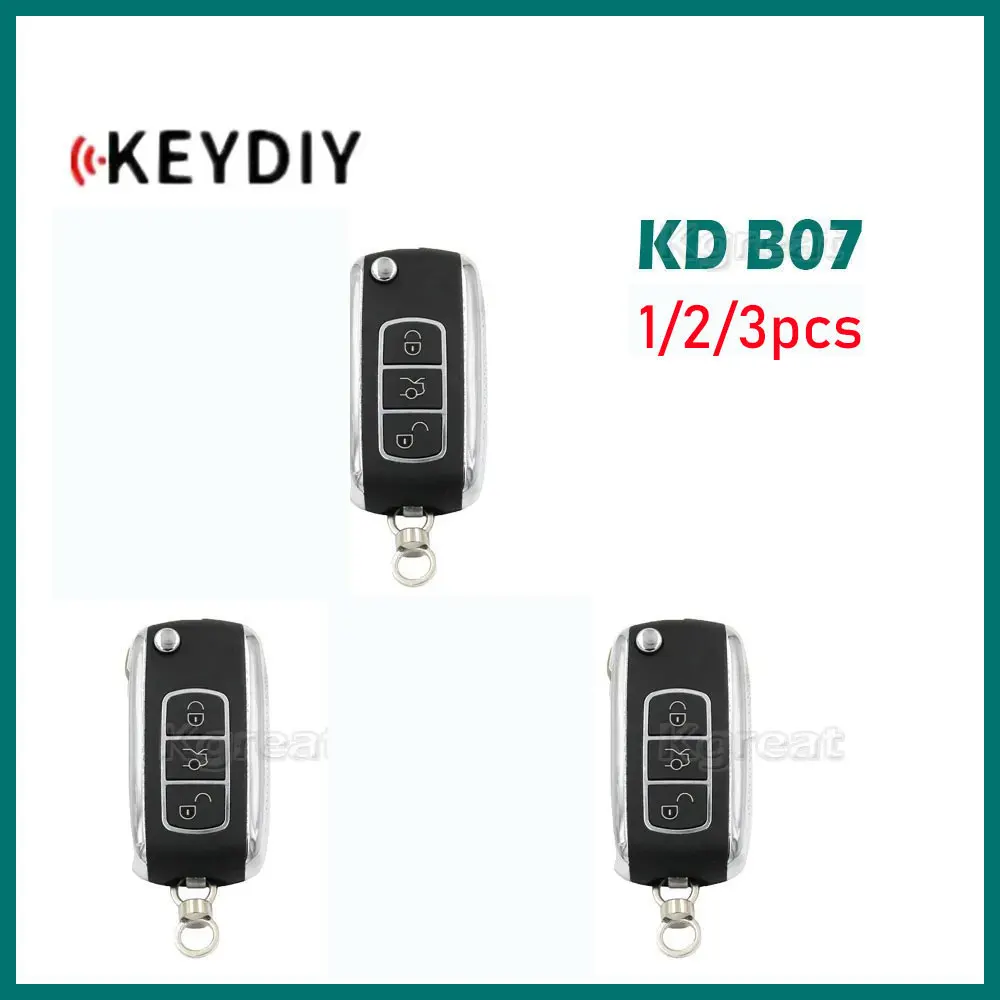 1/2/3 Pz Keydiy Kd B07 Chiave A Distanza Universale Serie B07-3 Per Chiave Auto A Distanza Stile Bentley Per Programmatore Chiave Kd900/Kdmini/Kd-X2