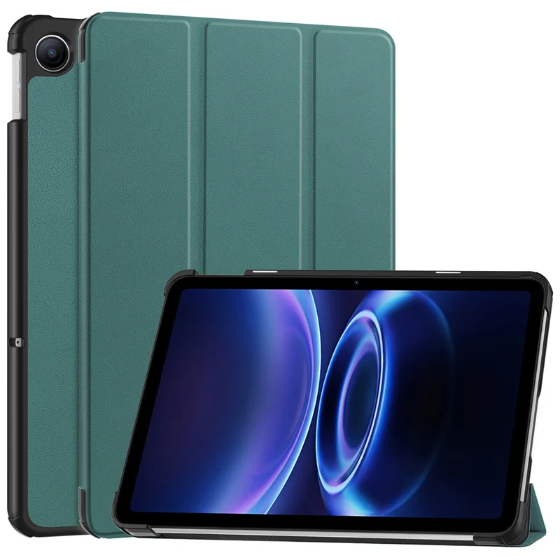 Enhanced Product Title: Stylish Magnetic Tri-Fold Stand Case with Hard PC Back and Artistic Design