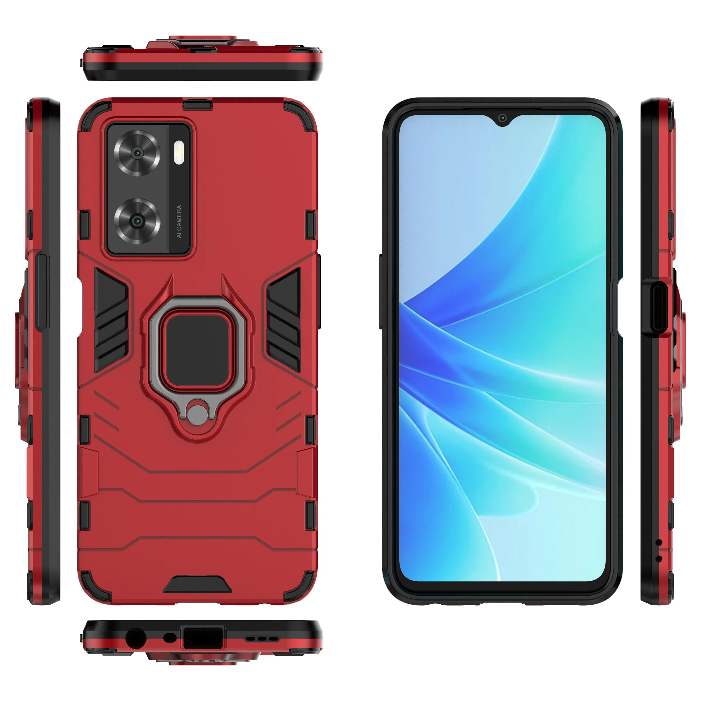 Schutz für OPPO A57 5G Silikonhülle Stoßfeste, kratzfeste Halbumwickelte Hülle für OPPO A57 5G Smartphonehülle_voghion.com