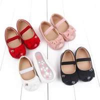 Baby Girl Shoes Cute Bowknot Toe-covered Soft PU Mary Jane Shoes Anti-slip Sole Spring Summer Sandal for 0-6-12m Baby Girl 2023 5