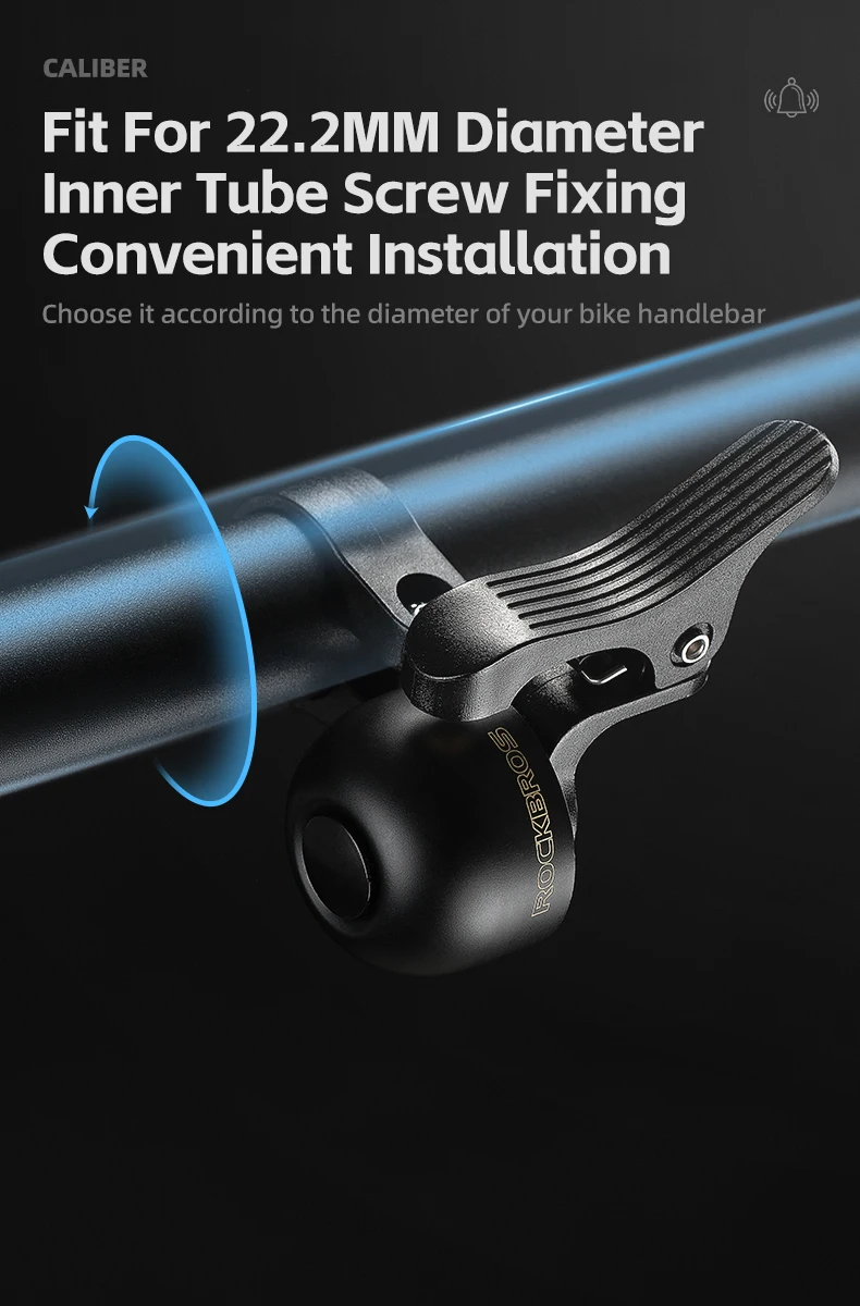 Bicycle Bell Horn Handlebar Cycling Call Bike Alloy Ring Crisp Sound Warning Ala