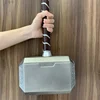 1:1 Thunder Hammer Cosplay Weapons Collectible Model Toys Superhero Props Accessories Halloween Decor Gift Toy Safe Rubber 4