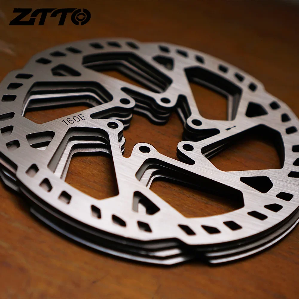 ZTTO Enhanced Stainless Steel MTB E-bike Disc Brake Rotor with 6-Bolt Hub Mount