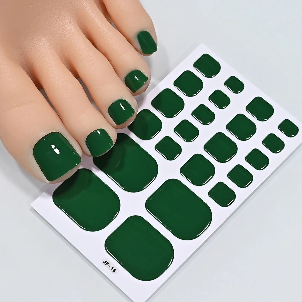 Toe Nail Sticker Wraps final look