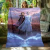 Frozen Elsa Princess Lovely HD Printed Flannel Thin Blanket.Four Season Blanket.for Sofa,beds,living Rooms,travel Blanket Gifts 5
