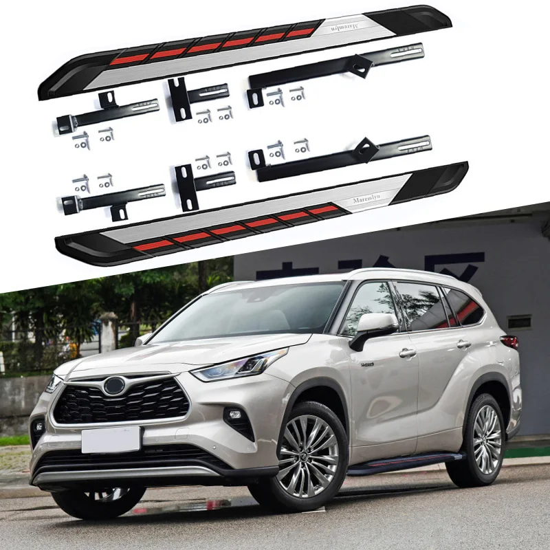 

Quick shipment car protective accessories pedal black side step for TOYOTA HIGHLANDER 2022