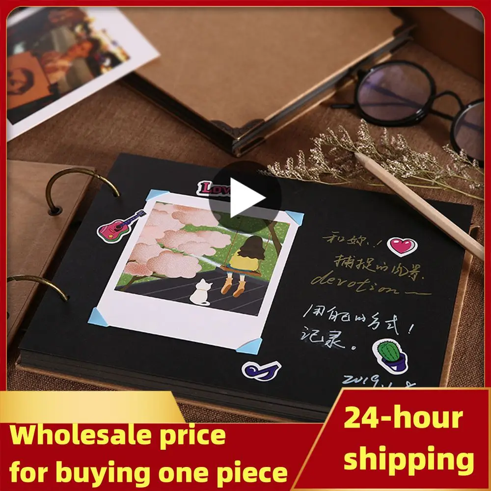 

Photocard Kraft Paper Retro Baby Custom Gift Storage Tools Album Blank Photo Album/extra Inner Page Handmade Wedding Couple