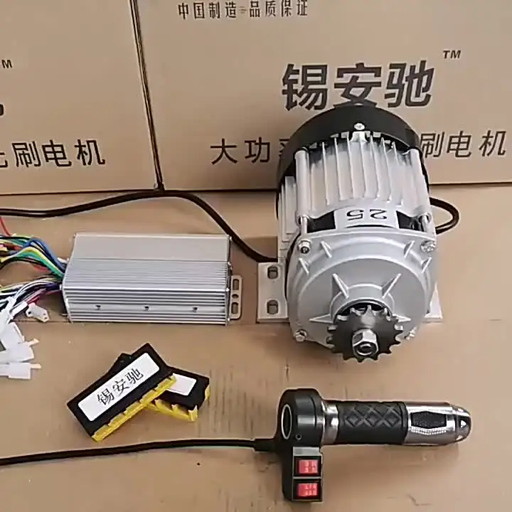 24V 500W Tricycle électrique Moteur Brushless Professionnel Boîtier En