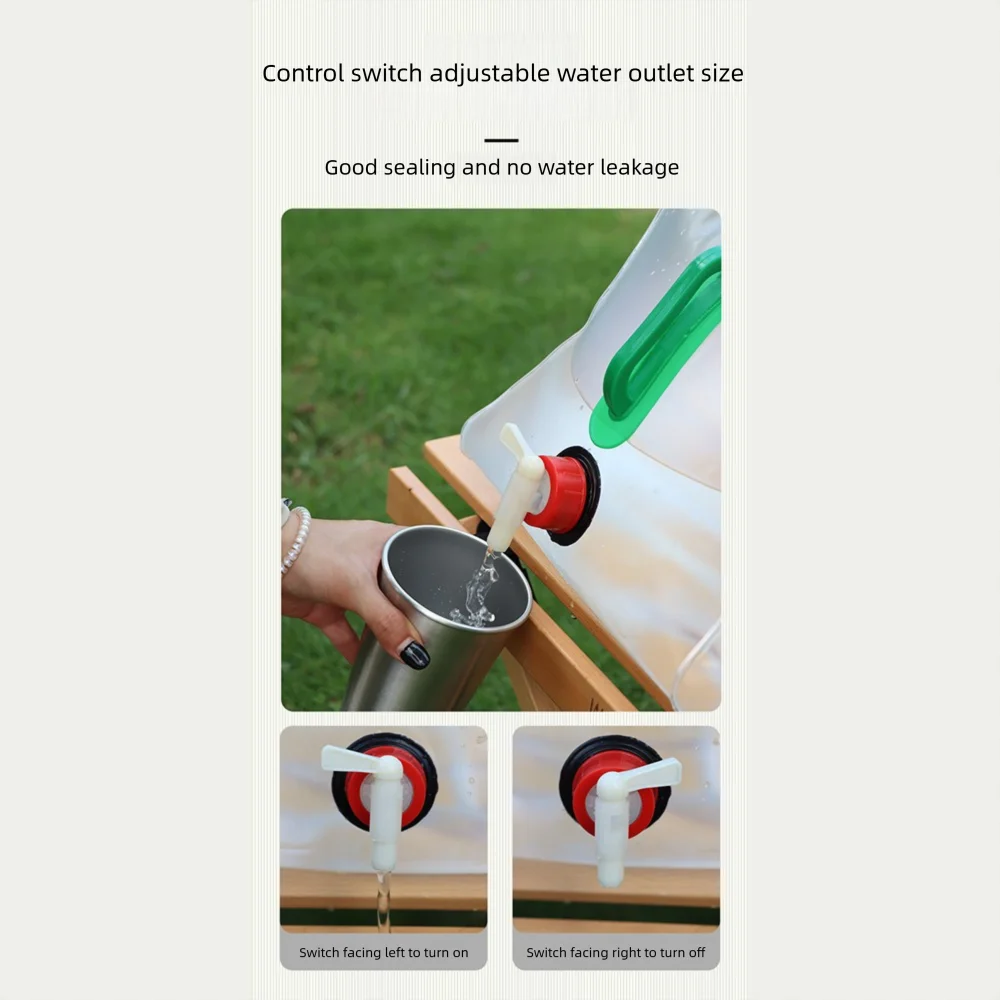 20L Outdoor Wasserbeutel Große Kapazität Klappbarer Wasserbehälter Wasserkocher für Camping Kochen Picknick Wasserspeicher Eimer – Detail 2