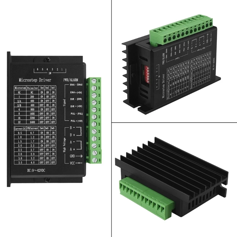 L74B DC9V-42V 0.5-4A TB6600 2 상 스테퍼 모터 드라이버 42/57 스테핑 모터 컨트롤러 3D 프린터 용 8 레벨 조절 가능