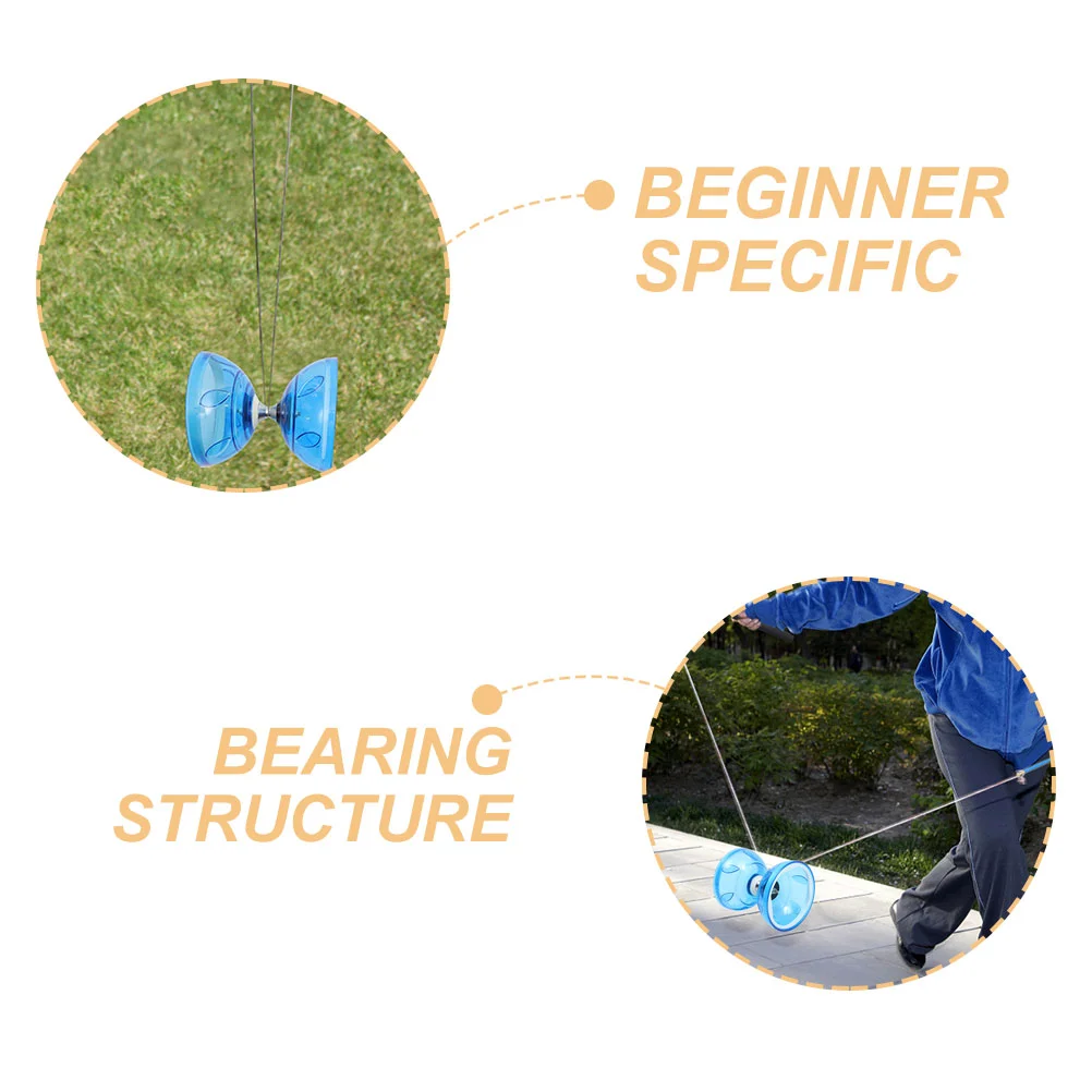 Soft Rubber Bearing Diabolo Toys Classic Funny Juggling Top for Kids Chinese Elder Outdoor diabolo toys