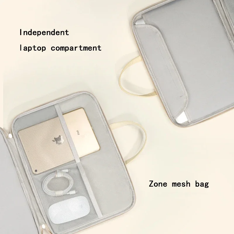 Borsa per laptop 13.3 14 16 pollici Custodia per notebook Uomo Donna Borsa portatile Valigetta per MacBook Air Pro Xiaomi Huawei ASUS Regalo - immagine 6