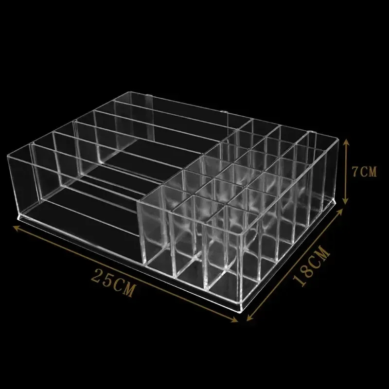 Desktop Makeup Storage Storage Multi-layer Drawer Lipstick organizer Black Organizer Multi-functional Transparent Makeup Box 5
