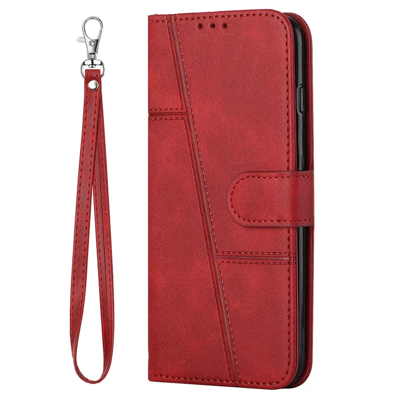 Leather Strap Wallet Phone Case Cover