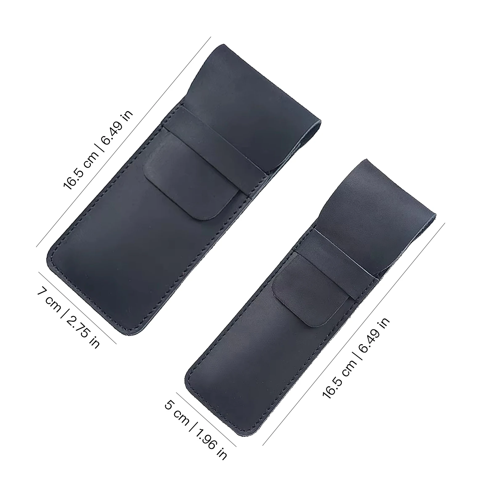 Premium Leather Pen Holder Pencil Case Retro Genuine Cowhide Pen Bag Pencil Pouch Durable Sleek Leather Single Pen Sleeve 2