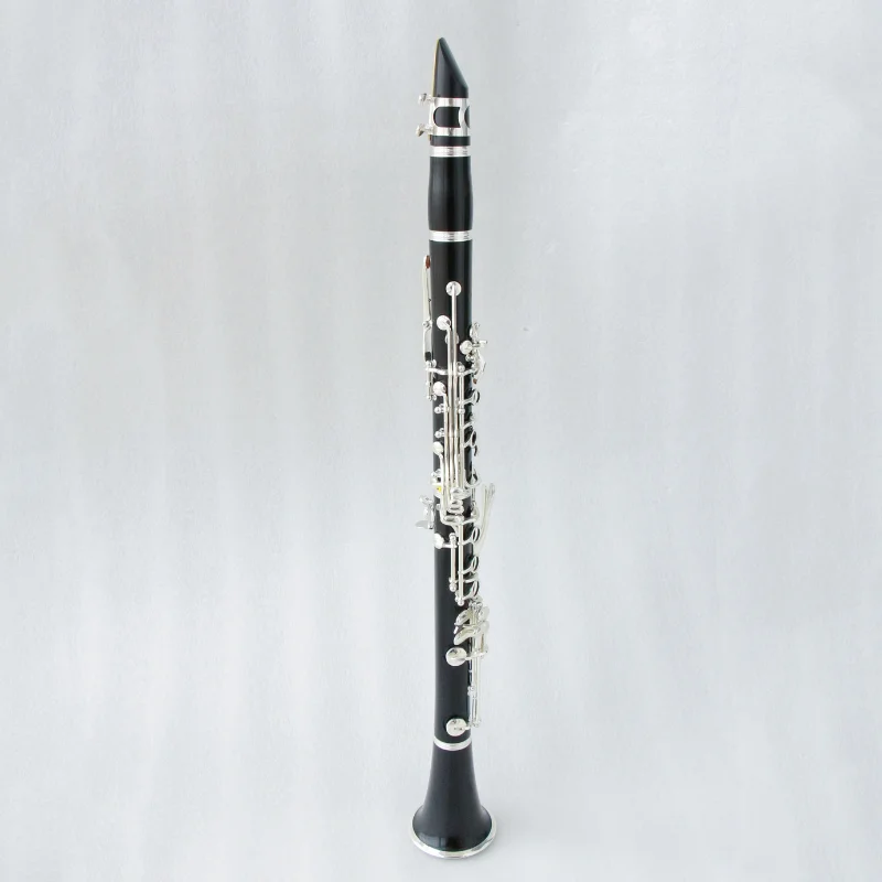 

Hot Sale Good Quality Bb Tuning 17 Keys Copper Nickel Alloy Silver Plated Hard Rubber Clarinet with Accessories