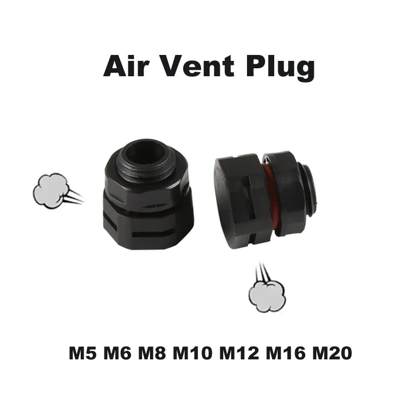 Impermeável Ventilação Parafuso de Ventilação M10 Ventilação de ar m5 m6 M12 M16 M20 Ip68 E-ptfe Nylon Válvula Respirável Equilíbrio de Pressão 10 Pcs