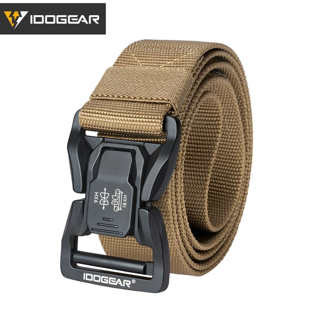 IDOGEAR Tactical Belt 1.5" Mens Belt Quick Release Buckle Hunting  Daily EDC 3427 1